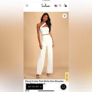 Lulu’s two-piece white set